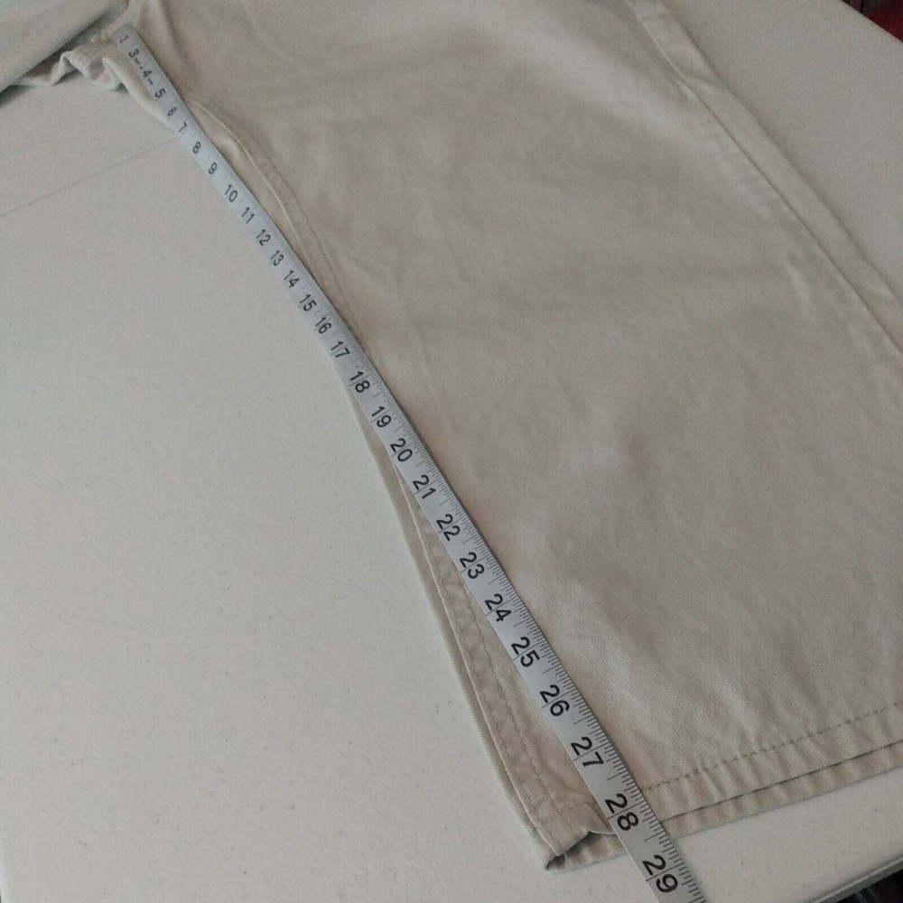 VTG Lee Rider Jeans Women's High Rise Mom carpenter cream color wide leg - Picture 6 of 7